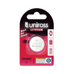 Buy Uniross Lithium-Button Cell Battery - CR2450 - 1pc in Cyprus, Nicosia, Limassol, Larnaka, Pafos
