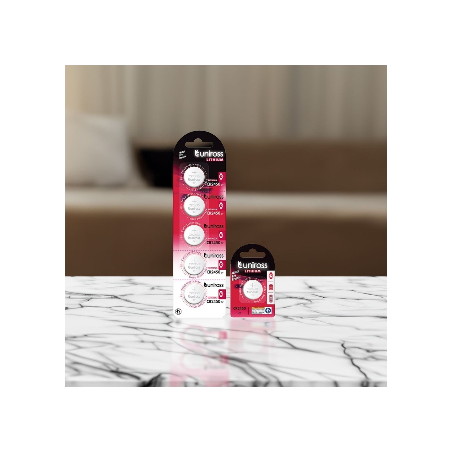 Uniross Lithium-Button Cell Battery - CR2450 - 1pc — Buy in Cyprus with Fast Delivery