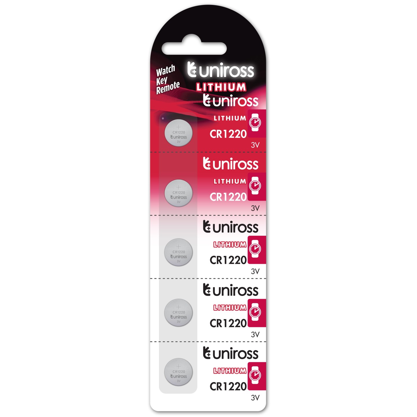 Uniross Button Cell Lithium Battery - CR1220 - 5-pack — Buy in Cyprus with Fast Delivery