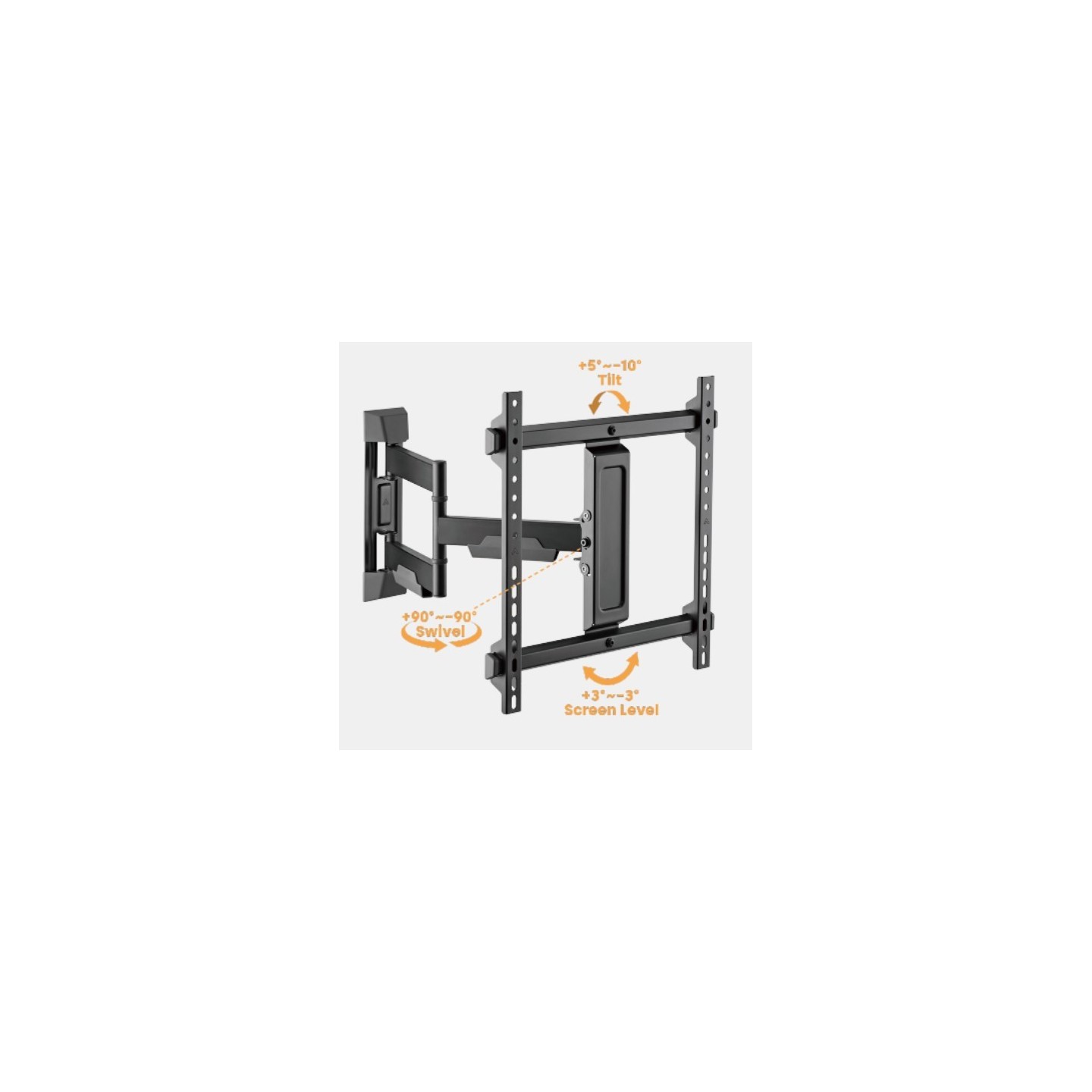 Brateck TV Mount - LPA76-443 - 40x40 Turn 2-Arm 51cm Ext — Buy in Cyprus with Fast Delivery