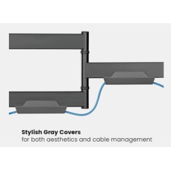 Buy Brateck TV Mount - LPA76-443 - 40x40 Turn 2-Arm 51cm Ext in Cyprus, Nicosia, Limassol, Larnaka, Pafos