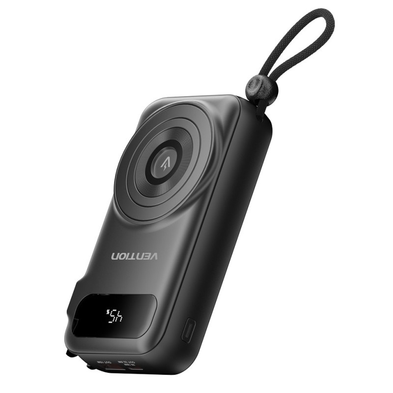 Buy Vention Powerbank - FHXB0 - Wireless+Travel Charger 6in1 10000mAh Black in Cyprus, Nicosia, Limassol, Larnaka, Pafos