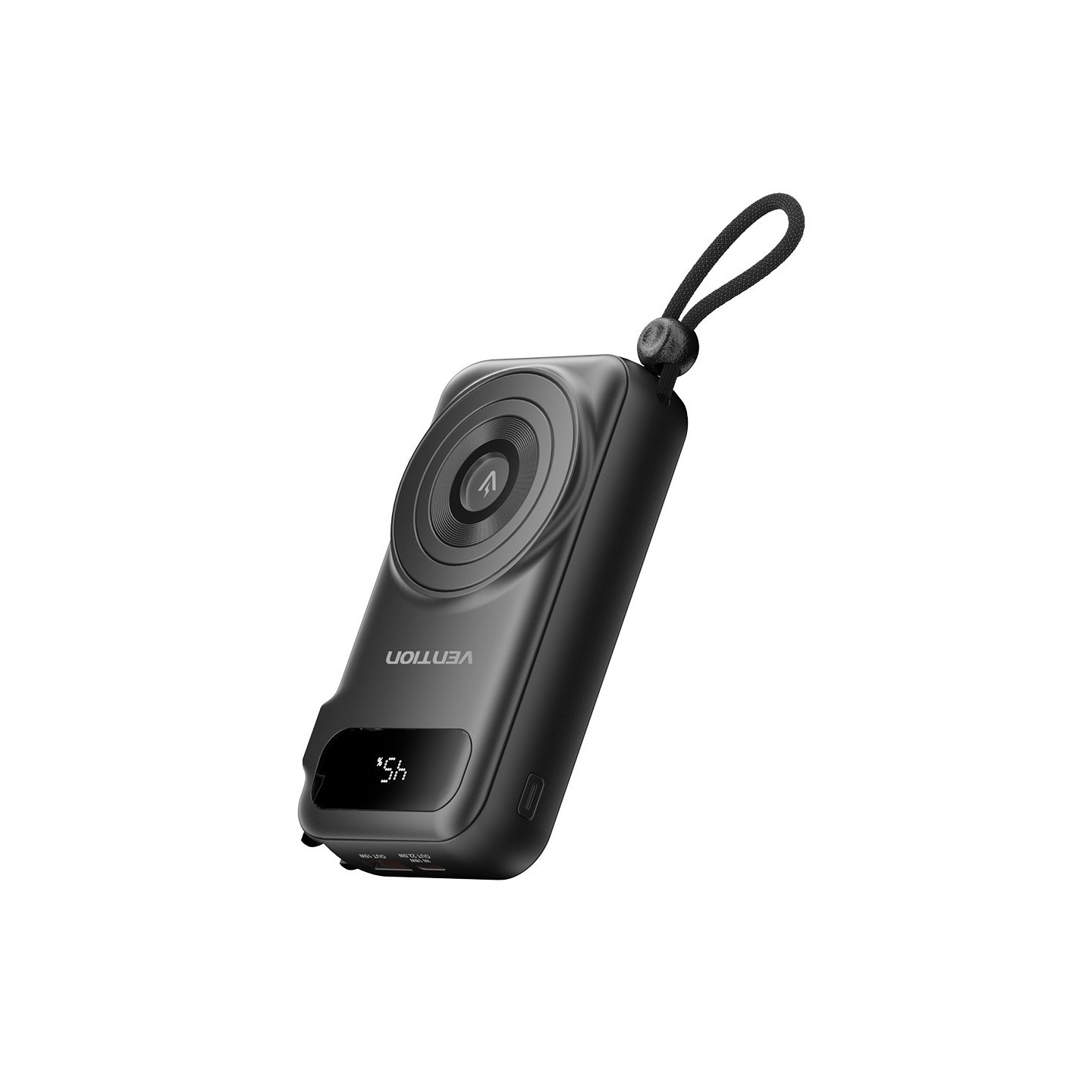 Vention Powerbank - FHXB0 - Wireless+Travel Charger 6in1 10000mAh Black — Buy in Cyprus with Fast Delivery