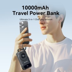 Buy Vention Powerbank - FHXB0 - Wireless+Travel Charger 6in1 10000mAh Black in Cyprus, Nicosia, Limassol, Larnaka, Pafos