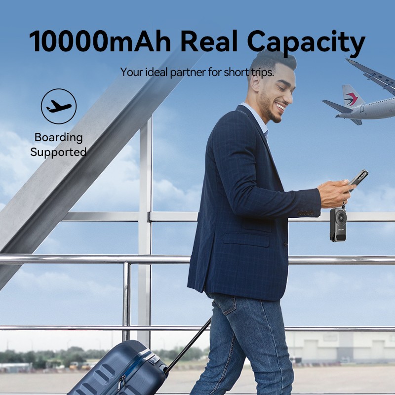 Buy Vention Powerbank - FHXB0 - Wireless+Travel Charger 6in1 10000mAh Black in Cyprus, Nicosia, Limassol, Larnaka, Pafos