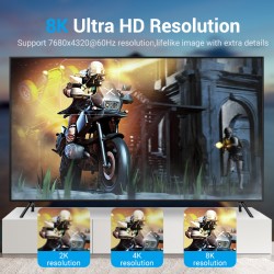 Buy Vention DisplayPort Cable - HCCBI - DP1.4 8K60Hz Braided 3.0m in Cyprus, Nicosia, Limassol, Larnaka, Pafos