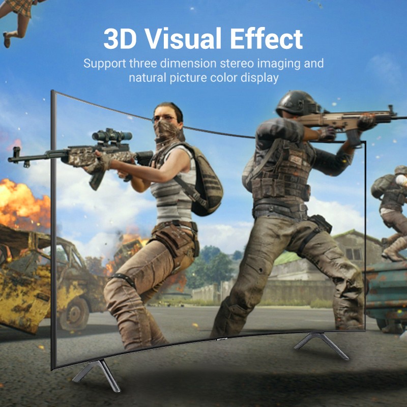 Buy Vention DisplayPort Cable - HCCBI - DP1.4 8K60Hz Braided 3.0m in Cyprus, Nicosia, Limassol, Larnaka, Pafos