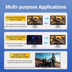 Buy Vention DisplayPort Cable - HCCBI - DP1.4 8K60Hz Braided 3.0m in Cyprus, Nicosia, Limassol, Larnaka, Pafos