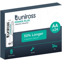 Buy Uniross Alkaline AA Power Plus - Box of 24 Pcs in Cyprus, Nicosia, Limassol, Larnaka, Pafos
