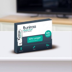 Buy Uniross Alkaline AA Power Plus - Box of 24 Pcs in Cyprus, Nicosia, Limassol, Larnaka, Pafos