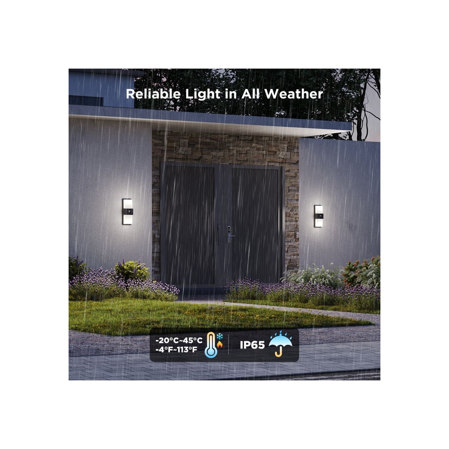 Govee Outdoor Wall Light - RGBICWW - Built-in PIR Sensor — Buy in Cyprus with Fast Delivery