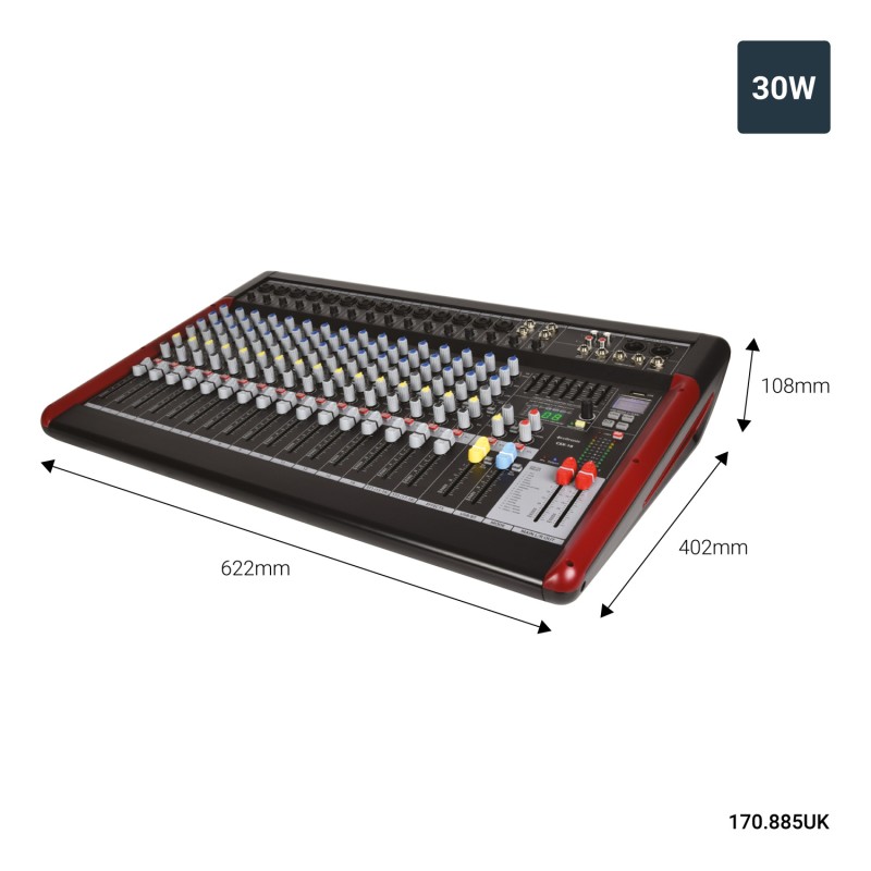 Buy Citronic Live Mixer - CSX18 - 18 Channels USB BT DSP 170.885UK in Cyprus, Nicosia, Limassol, Larnaka, Pafos