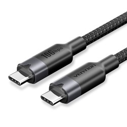 Buy Vention IT Cable - TRGBD - USB-C 3.2 Gen2 M-M 0.5m Braided Aluminum Black in Cyprus, Nicosia, Limassol, Larnaka, Pafos