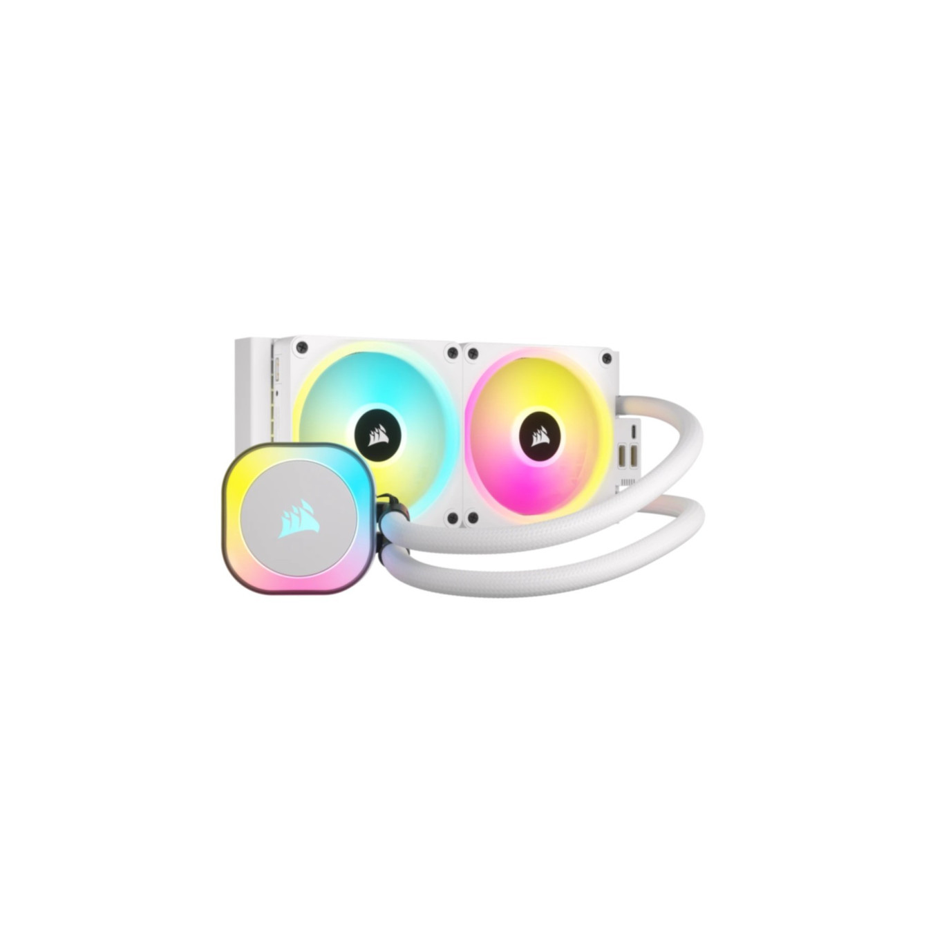 Corsair iCUE H100i RGB AIO - CW-9061005-WW - 240mm Radiator, White, 2x120mm RGB Fans — Buy in Cyprus with Fast Delivery
