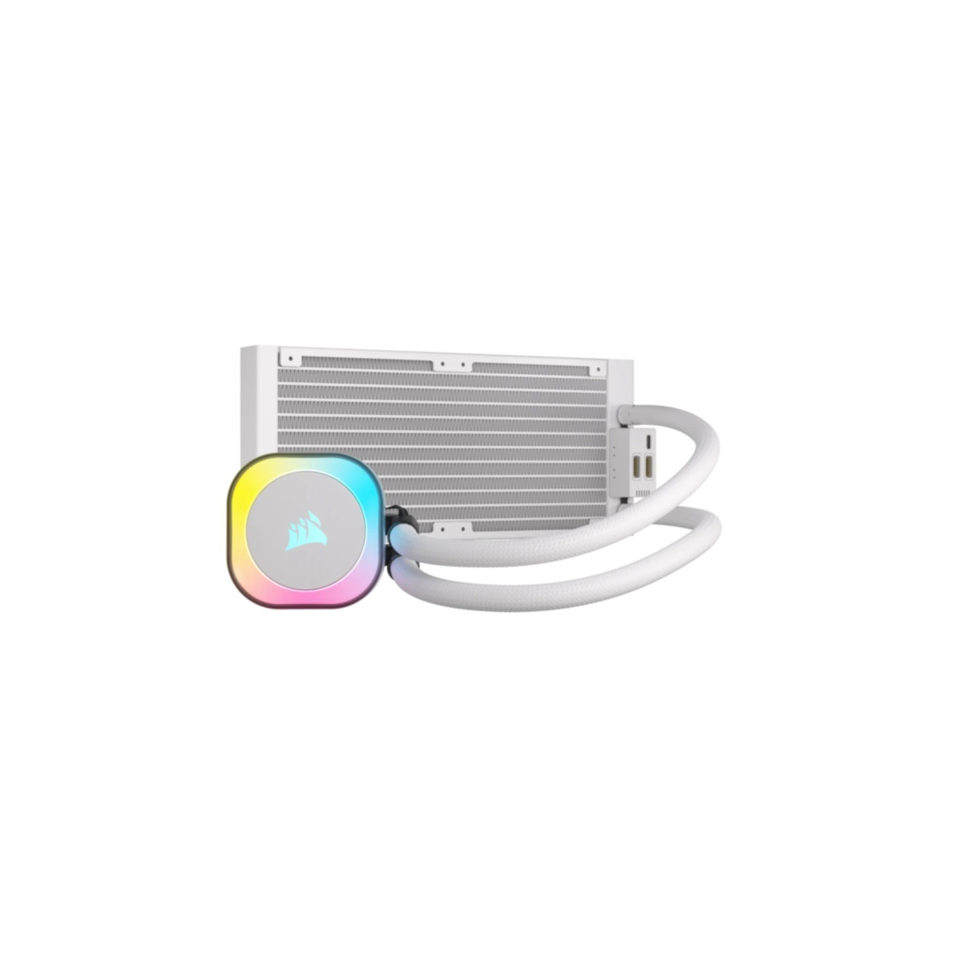 Corsair iCUE H100i RGB AIO - CW-9061005-WW - 240mm Radiator, White, 2x120mm RGB Fans — Buy in Cyprus with Fast Delivery