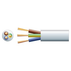 Buy Mercury Mains Power Cable - 804.347UK - 3-Core 15A 1.5mm 100m White in Cyprus, Nicosia, Limassol, Larnaka, Pafos