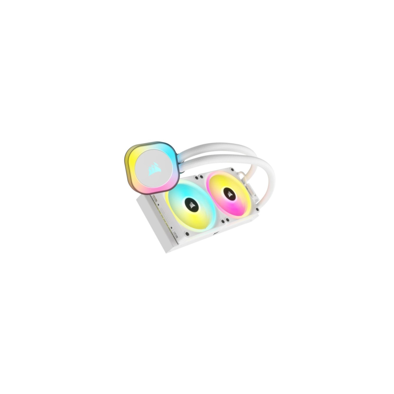 Corsair iCUE H100i RGB AIO - CW-9061005-WW - 240mm Radiator, White, 2x120mm RGB Fans — Buy in Cyprus with Fast Delivery
