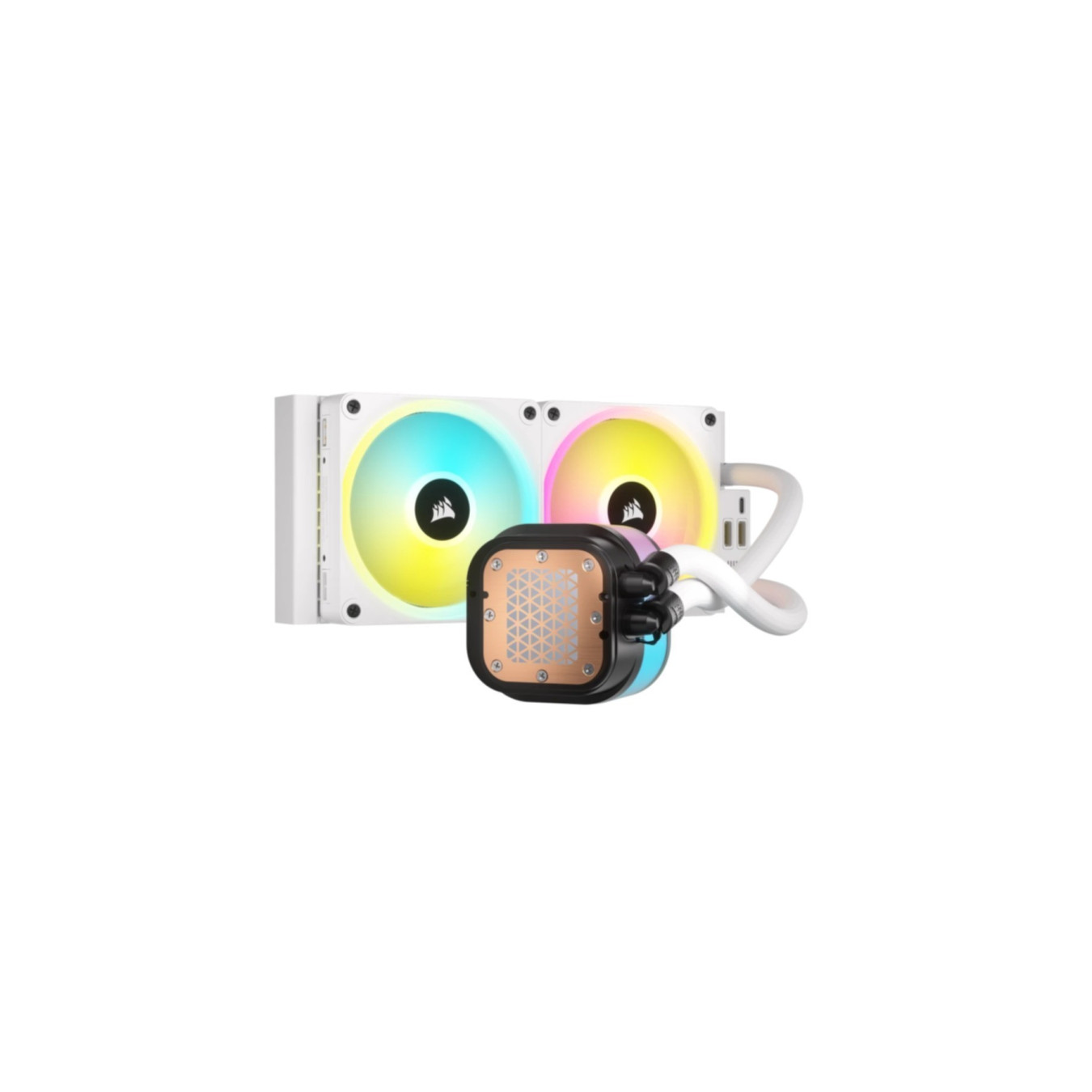 Corsair iCUE H100i RGB AIO - CW-9061005-WW - 240mm Radiator, White, 2x120mm RGB Fans — Buy in Cyprus with Fast Delivery