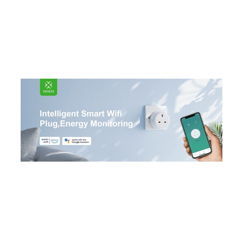 Buy WOOX Wi-Fi Smart Plug With Power Metering 13A UK (2pack) - R6147 - Wi-Fi Sma... in Cyprus, Nicosia, Limassol, Larnaka, Pafos