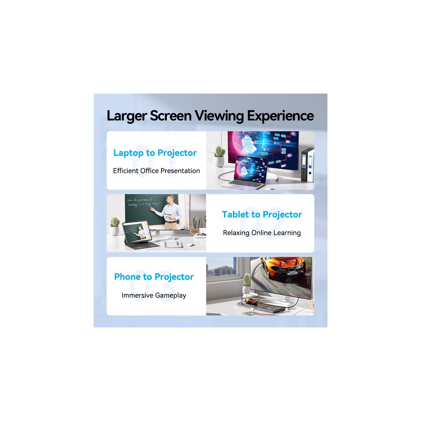 Vention Converter USB-C to DisplayPort Cable - CRJBF - USB-C to DisplayPort Cable 4K60Hz 1.0m