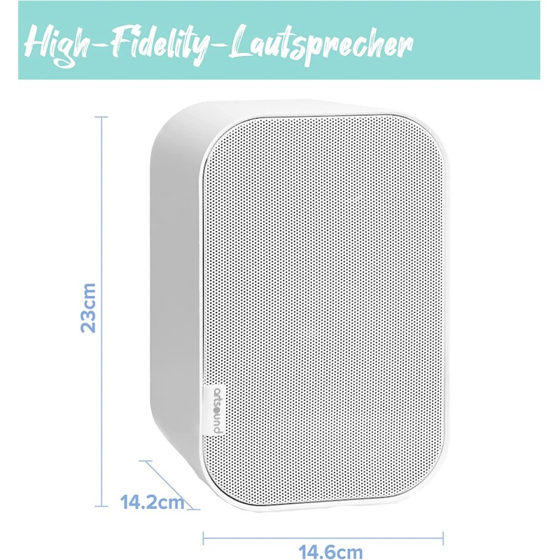 Buy Artsound 2-way Onwall Speakers - UNI40W - 100W White (pair) in Cyprus, Nicosia, Limassol, Larnaka, Pafos