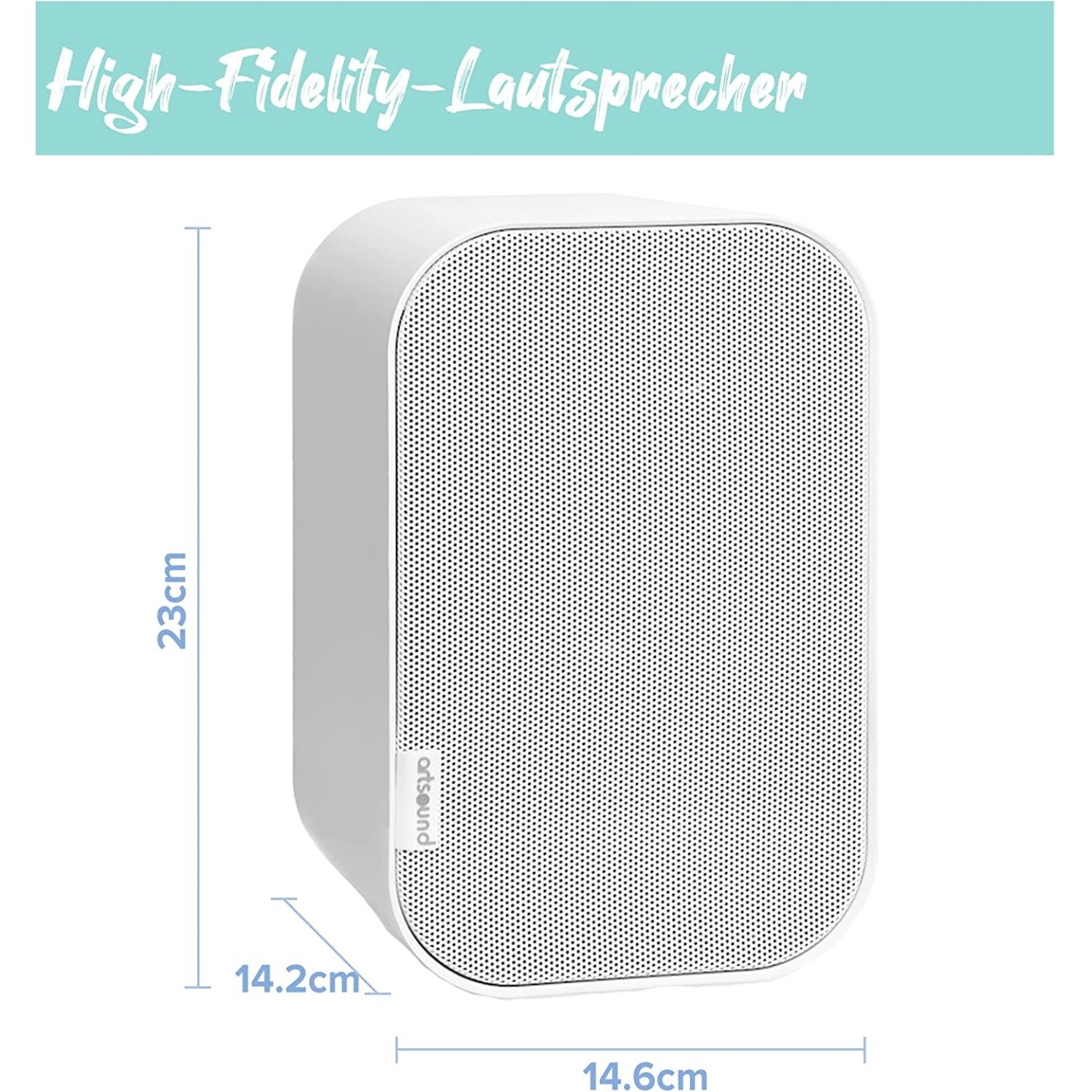 Artsound 2-way Onwall Speakers - UNI40W - 100W White (pair) — Buy in Cyprus with Fast Delivery