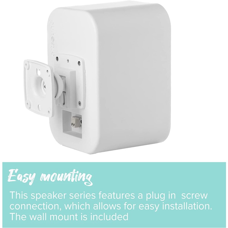 Buy Artsound 2-way Onwall Speakers - UNI40W - 100W White (pair) in Cyprus, Nicosia, Limassol, Larnaka, Pafos