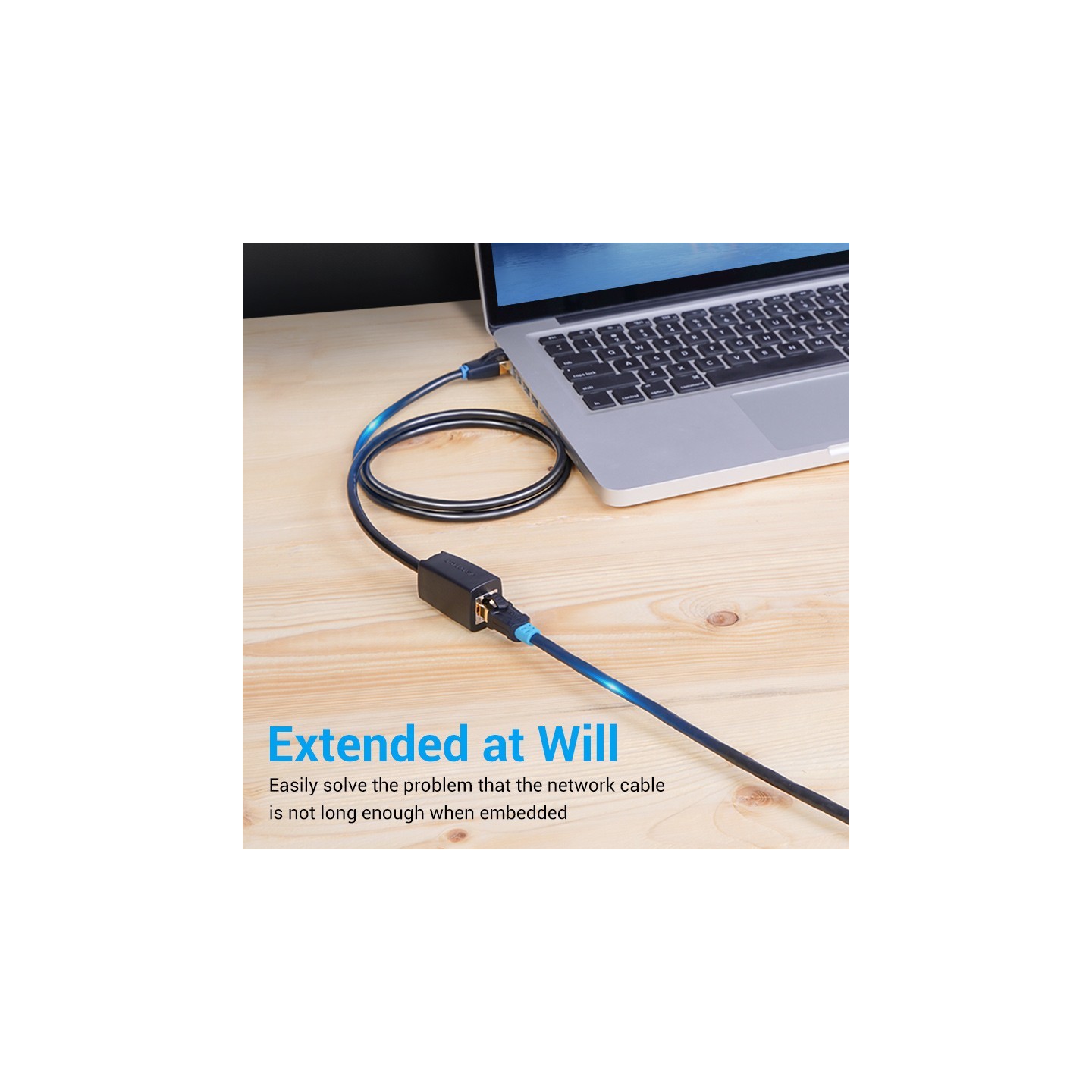 Vention Network Cable - IKHBL - CAT8 SFTP M-F Extension 10.0m Black — Buy in Cyprus with Fast Delivery