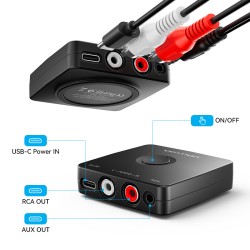 Buy Vention AUDIO Bluetooth Receiver - NAJB0 - 3.5mm 2RCA in Cyprus, Nicosia, Limassol, Larnaka, Pafos