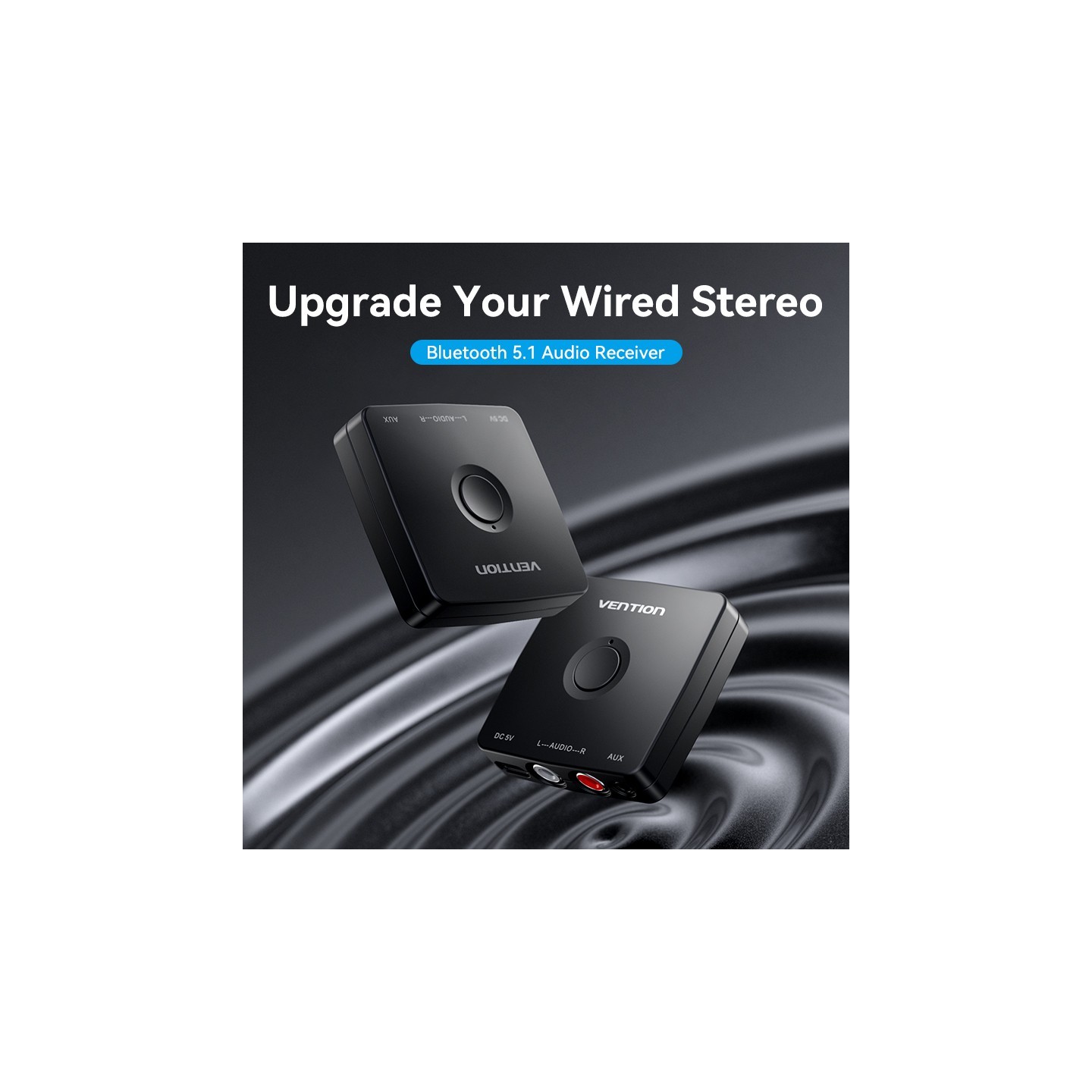 Vention AUDIO Bluetooth Receiver - NAJB0 - 3.5mm 2RCA — Buy in Cyprus with Fast Delivery