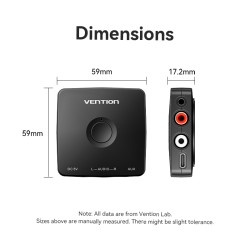 Buy Vention AUDIO Bluetooth Receiver - NAJB0 - 3.5mm 2RCA in Cyprus, Nicosia, Limassol, Larnaka, Pafos