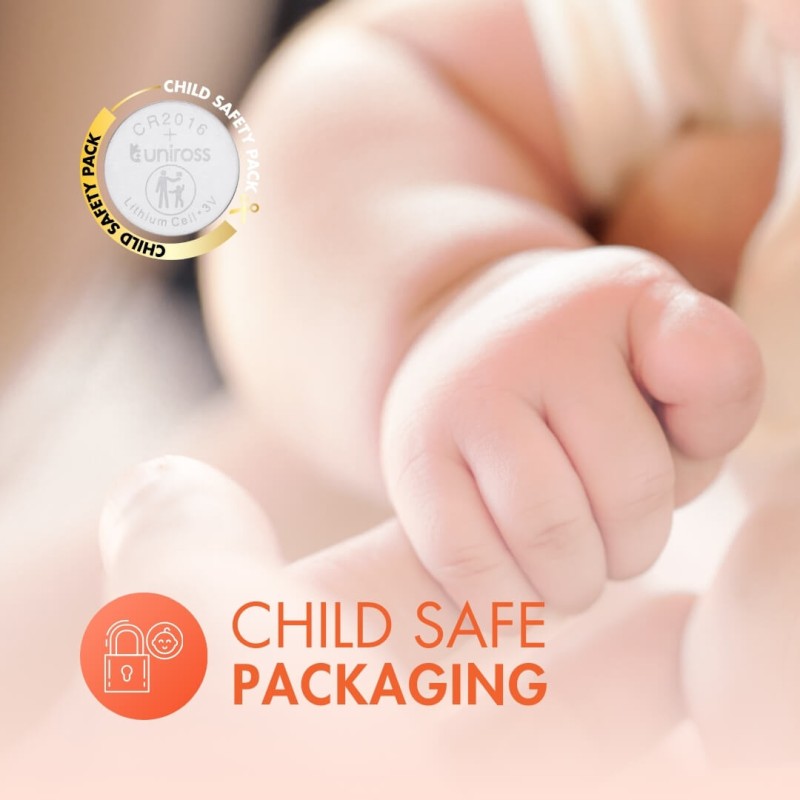 Buy Uniross Lithium-Button Cell - CR2016HP - High Power (5pack) in Cyprus, Nicosia, Limassol, Larnaka, Pafos