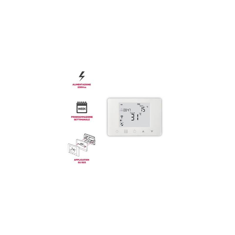 Buy GBC HeyTermo Smart WiFi Thermostat - with Display in Cyprus, Nicosia, Limassol, Larnaka, Pafos