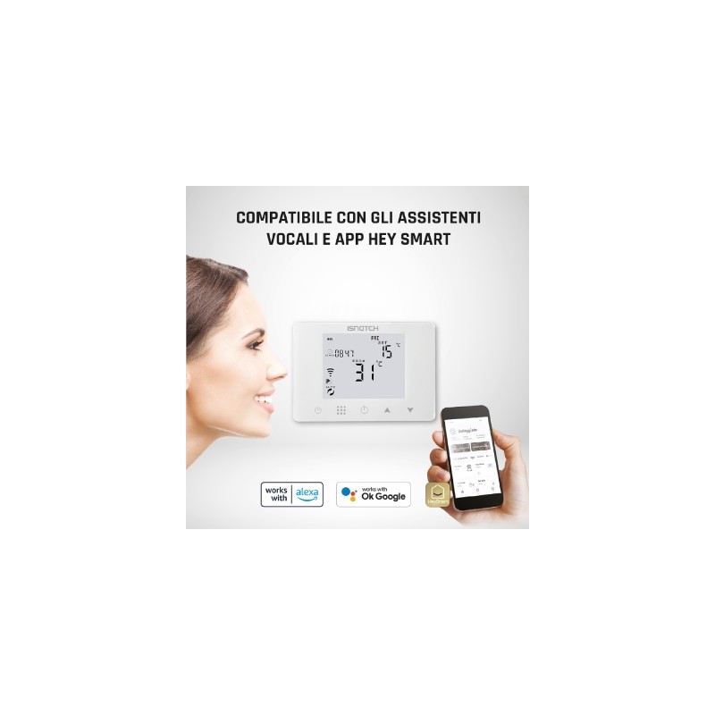 Buy GBC HeyTermo Smart WiFi Thermostat - with Display in Cyprus, Nicosia, Limassol, Larnaka, Pafos