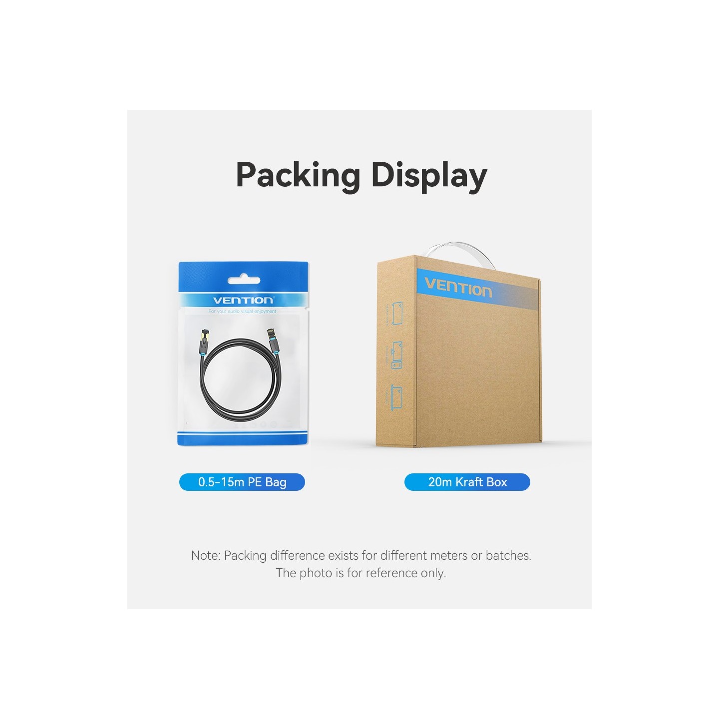 Vention Network Cable - IKABQ - CAT8 SFTP 20.0m Black — Buy in Cyprus with Fast Delivery