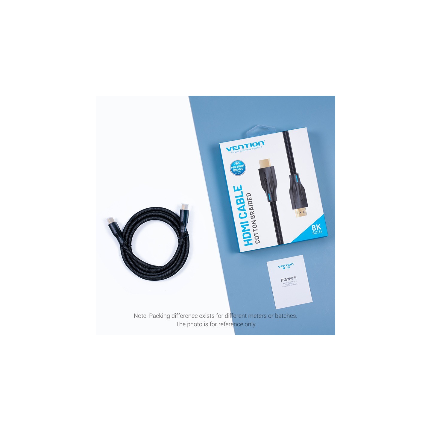 Vention HDMI Cable - 2.1 8K Braided 3.0m AAUBI — Buy in Cyprus with Fast Delivery