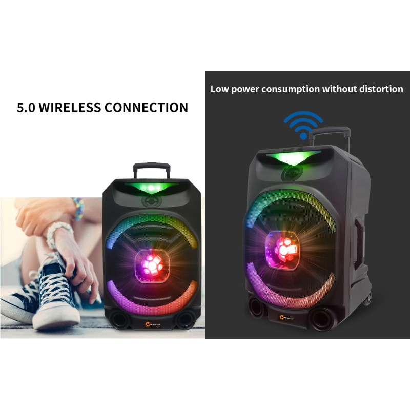 Buy N-Gear - FLASH1550 - 15'' Portable Karaoke Disco Speaker with Wireless Mic B... in Cyprus, Nicosia, Limassol, Larnaka, Pafos