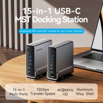Vention TPUH0 USB-C Docking Station – 8xUSB 2xHDMI 100W PD | Armenius Store
