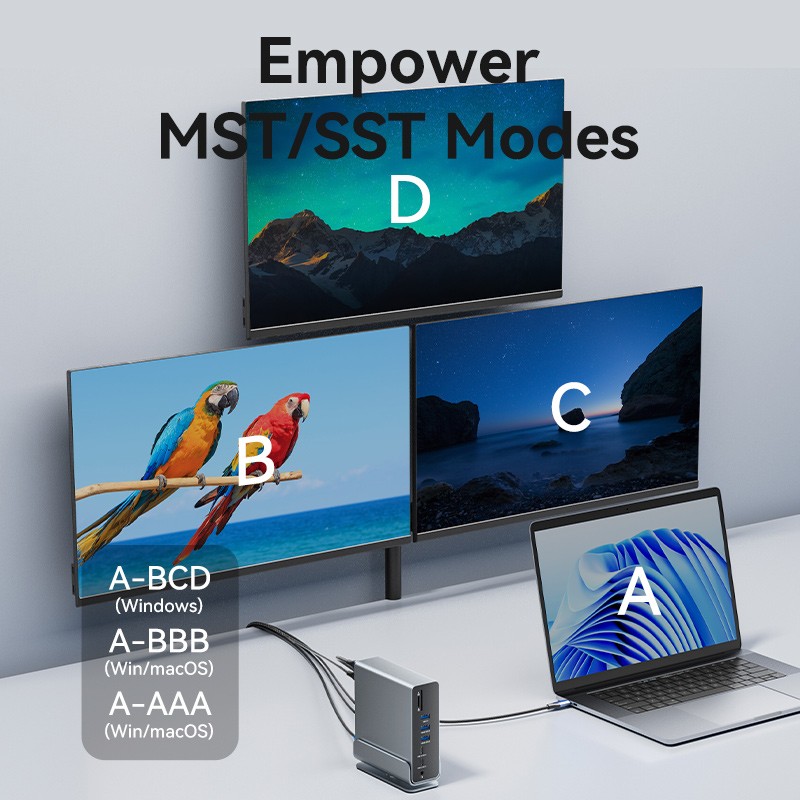 Buy Vention HUB USB-C 8xUSB 2xHDMI DP MST RJ45 SD 3.5mm PD - TPUH0 -  in Cyprus, Nicosia, Limassol, Larnaka, Pafos