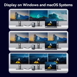 Vention TPUH0 USB-C 8xUSB 2xHDMI DP MST RJ45 SD 3.5mm PD100W Hub — Armenius Store Cyprus