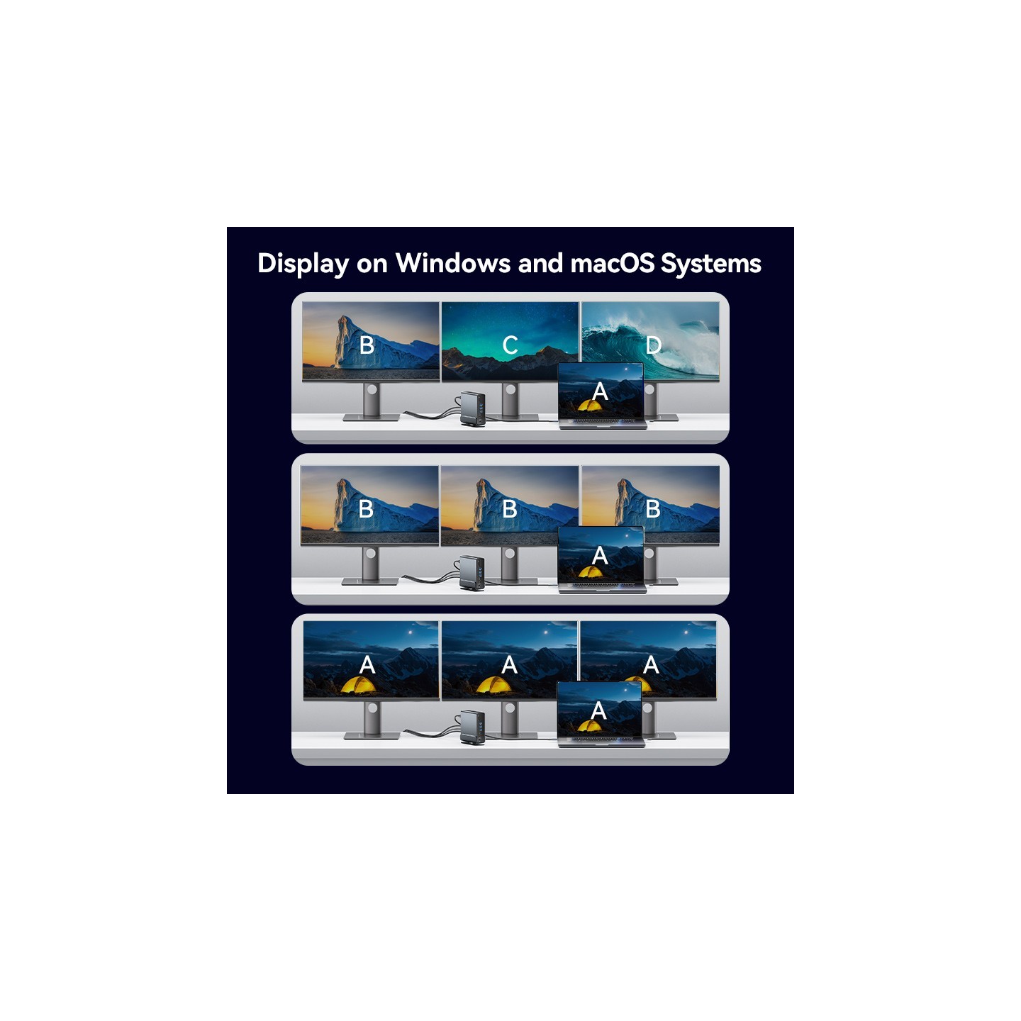 Vention HUB USB-C 8xUSB 2xHDMI DP MST RJ45 SD 3.5mm PD - TPUH0 -  — Buy in Cyprus with Fast Delivery