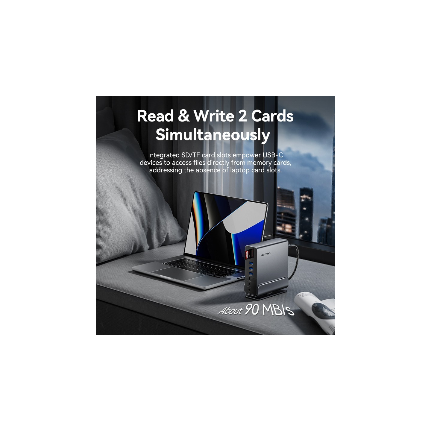 Vention HUB USB-C 8xUSB 2xHDMI DP MST RJ45 SD 3.5mm PD - TPUH0 -  — Buy in Cyprus with Fast Delivery