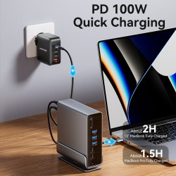 Vention TPUH0 USB-C 8xUSB 2xHDMI DP MST RJ45 SD 3.5mm PD100W Hub — Armenius Store Cyprus