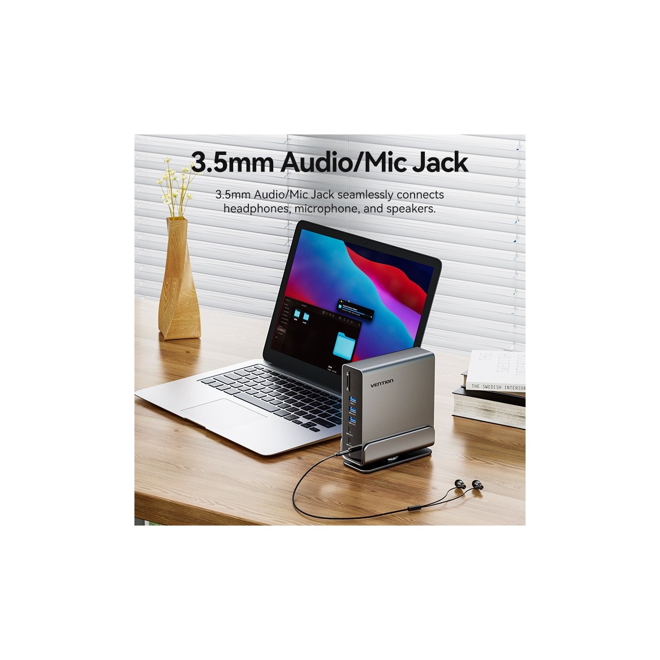 Vention TPUH0 USB-C Docking Station – 8xUSB 2xHDMI 100W PD | Armenius Store