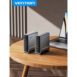 Buy Vention HUB USB-C 8xUSB 2xHDMI DP MST RJ45 SD 3.5mm PD - TPUH0 -  in Cyprus, Nicosia, Limassol, Larnaka, Pafos