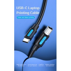 Buy Vention IT Cable USB-C 2.0 to USB-B Male for Printer - CQUBH - 2.0m in Cyprus, Nicosia, Limassol, Larnaka, Pafos