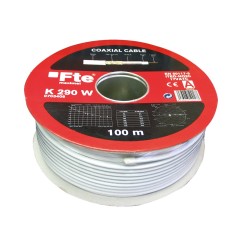 Buy FTE Coaxial Cable - K290W - RG6 100m in Cyprus, Nicosia, Limassol, Larnaka, Pafos