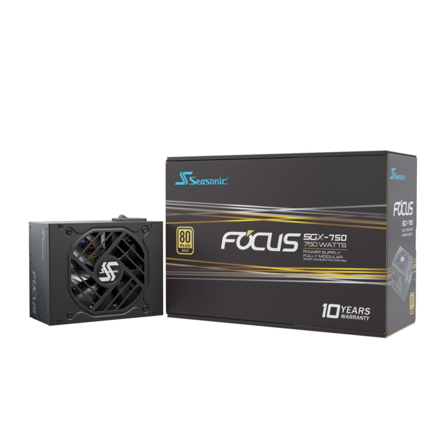 Seasonic FOCUS SGX-750 750W SFX PSU (ATX 2.4 Compatible) - 80 PLUS Gold, Fully-Modular, SSR-750SGX (Boxed)