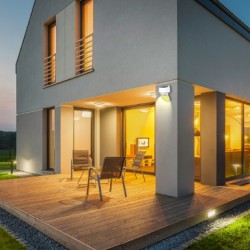 Buy GBC DOGI STENO Solar LED Wall Light - with Battery and PIR Sensor in Cyprus, Nicosia, Limassol, Larnaka, Pafos