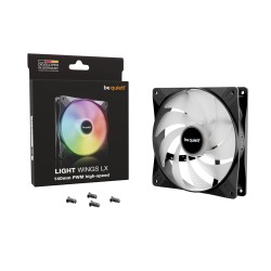 Buy be quiet! Light Wings LX 140mm PWM High-Speed Case Fan - Black, ARGB, 1800 RPM in Cyprus, Nicosia, Limassol, Larnaka, Pafos